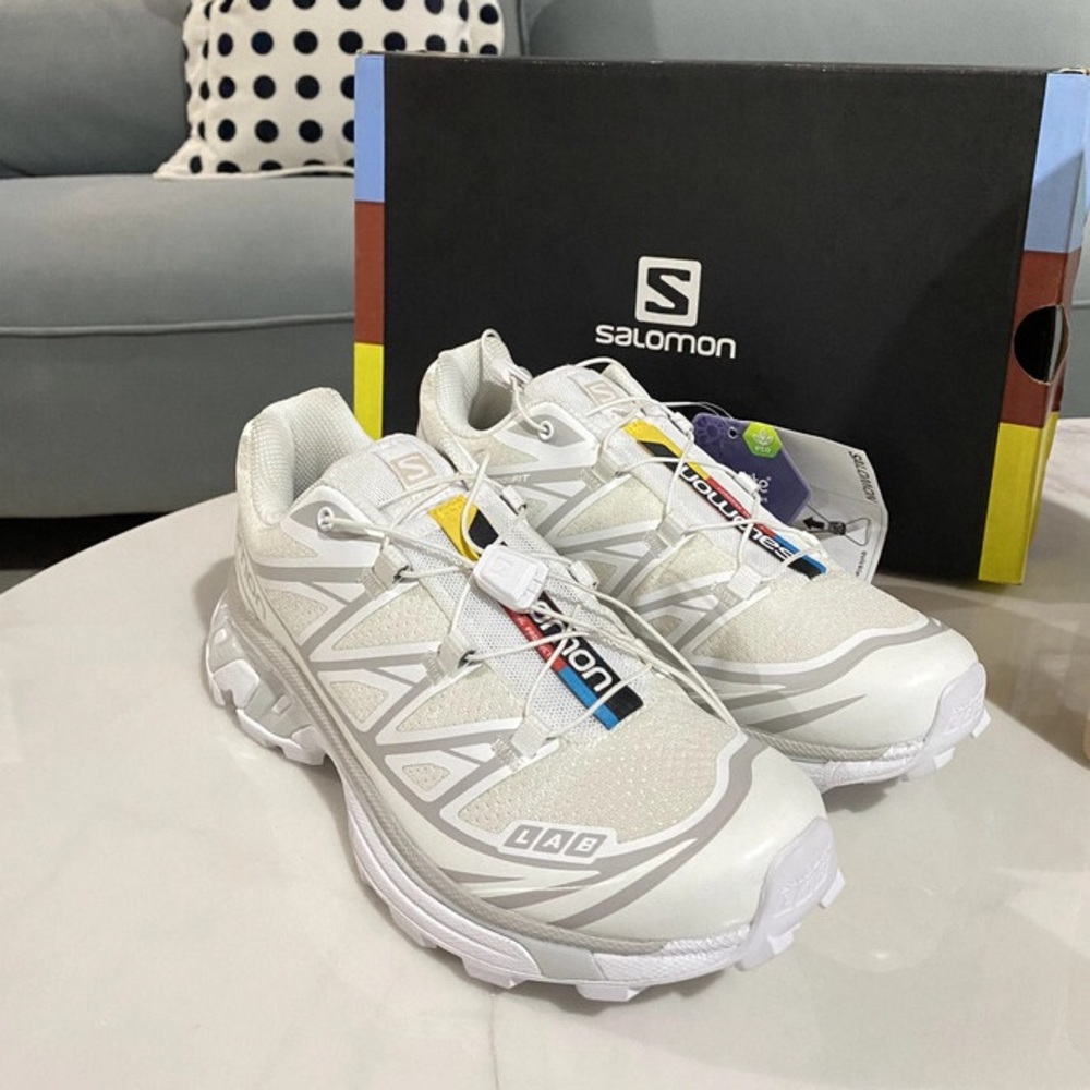 Salomon xt 6 white sneakers